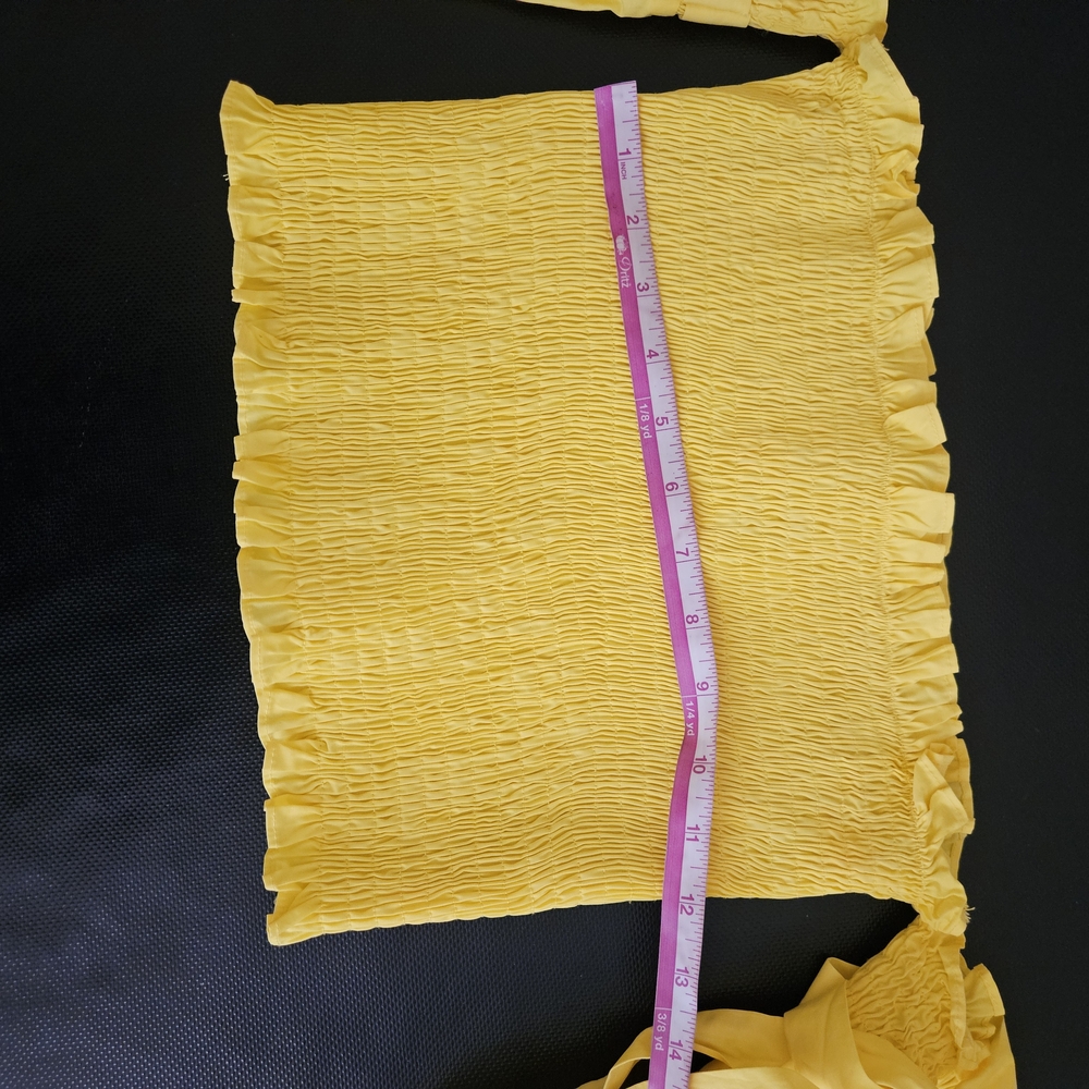 Style Rack Sunny Yellow Smocked Top - Picture 4 of 4